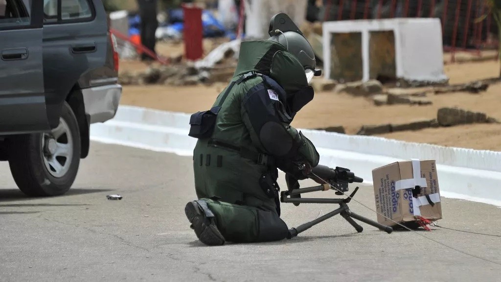 Expert na likvidaci bomb z Pobřeží slonoviny ze speciální jednotky FRAP