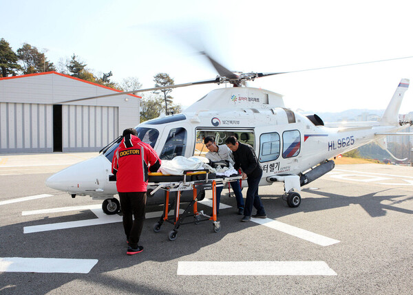 Chungnam Doctor Helicopter (Foto=poskytlo Korejské Ministerstvo zdravotnictví a sociálních věcí) 