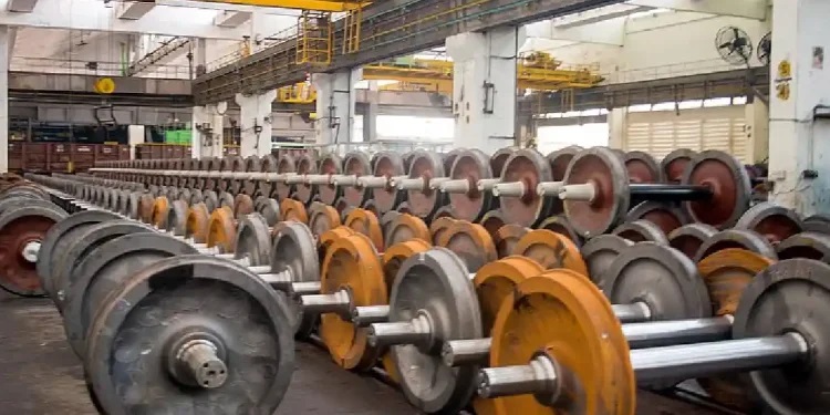 Továrna na výrobu plných válcovaných kol pro kolejová vozidla