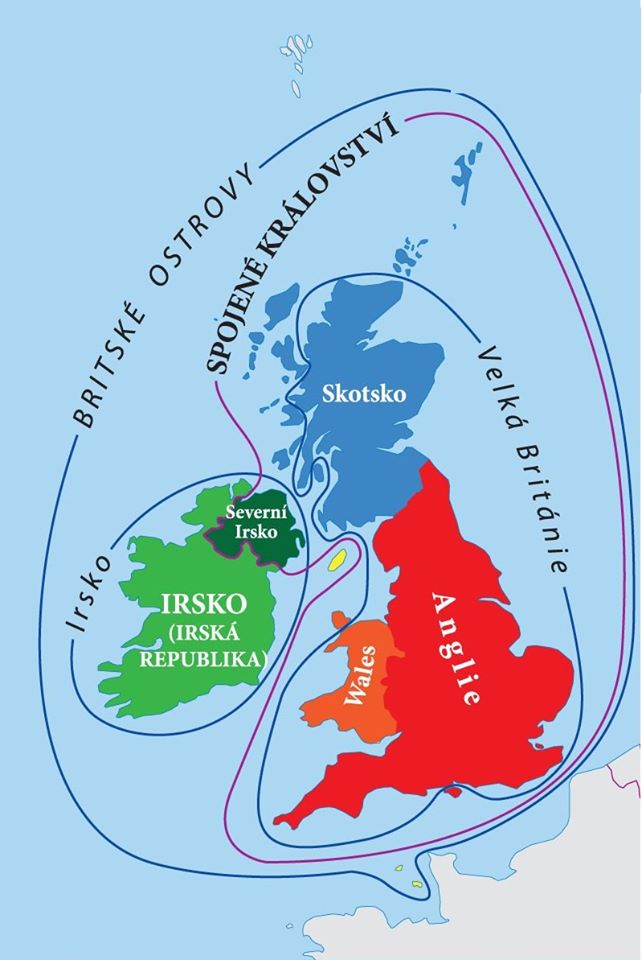 Velké Británie - Spojené království - Britské ostrovy - Skotsko, Wales, Irsko, Severní Irsko