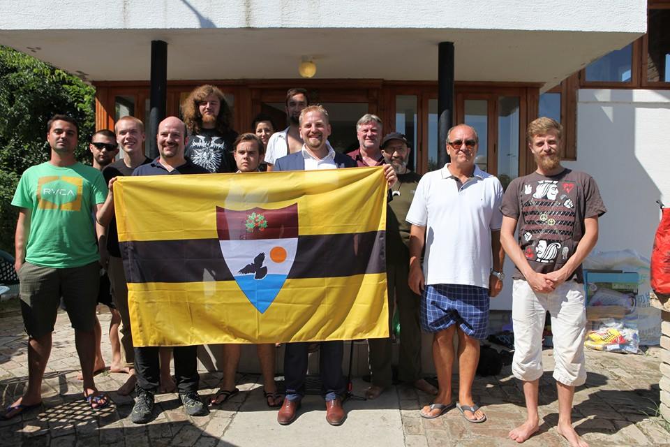 Vít Jedlička Liberland and members of team