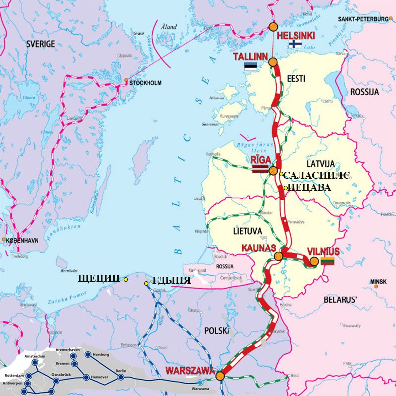 NATO spěchá s dokončením výstavby své železniční tepny Rail Baltica (MAP)